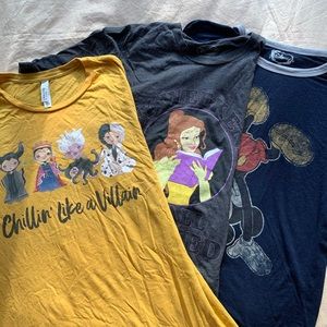 bundle of disney women’s shirts